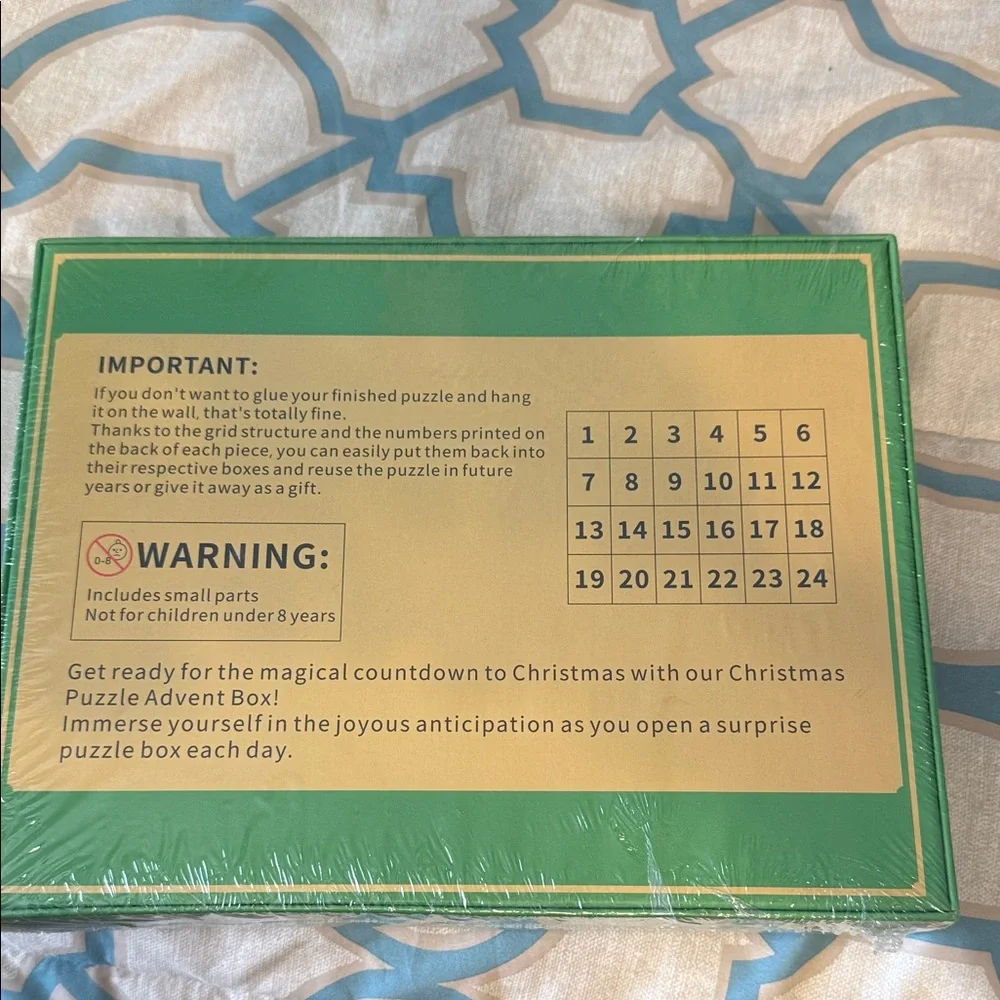 SEALED Christmas Celebration Advent Calendar Jigsaw Puzzle